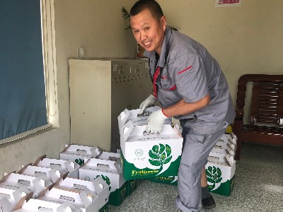 華龍剎車(chē)片廠(chǎng)家為員工發(fā)放夏季降溫慰問(wèn)品