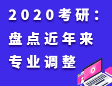 2020考研：細數近五年近萬次的專業調整！