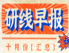 【研線早報(bào)·十月份匯總】
