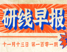 2020年11月13日【研線早報·第一百零一期】