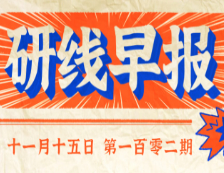 2020年11月15日【研線早報(bào)·第一百零二期】