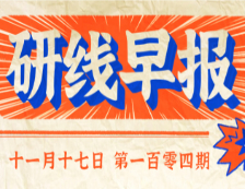 2020年11月17日【研線早報(bào)·第一百零四期】