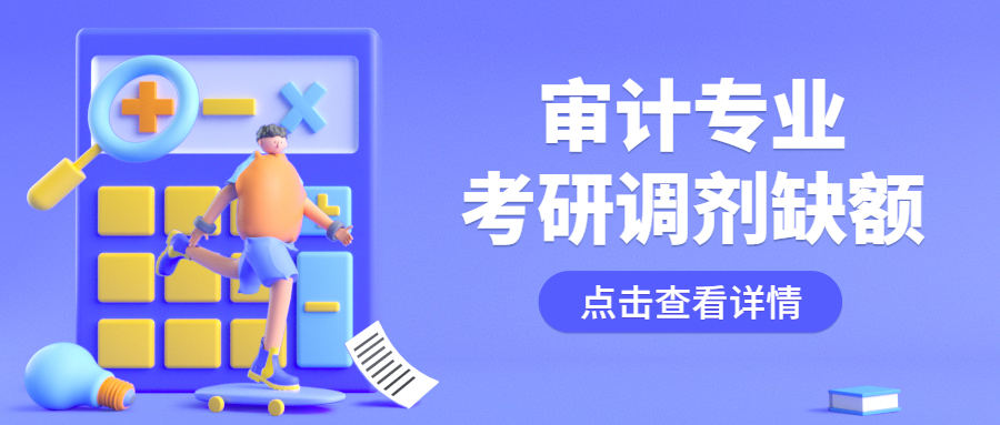 審計(jì)專業(yè)考研調(diào)劑缺額